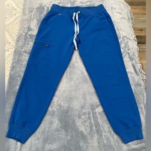FIGS Women's Royal Blue Zamora - Petite Jogger Scrub Pants - S - Petite